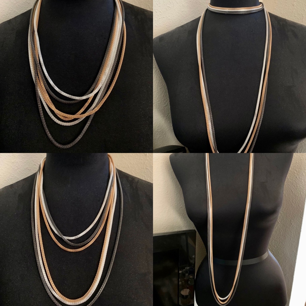 Bcbgeneration Necklace Long Layer Multi Way Gold Silver Bodychain